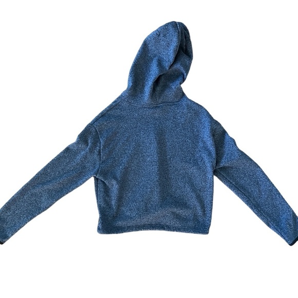 PINK navy blue crop hoodie size S - Picture 2 of 6